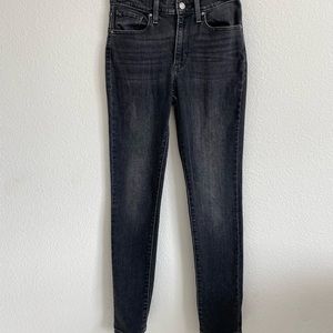 Levi’s 721 High Rise Skinny Stretch Jeans Black Size 27